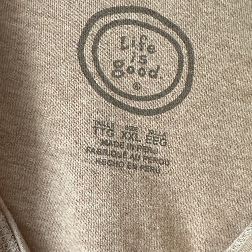 Life Is Good Tan Graphic Tee - Picture 2 of 8